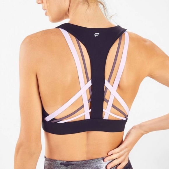 Fabletics Kessler Medium Impact Strappy Sports Bra - Picture 1 of 11